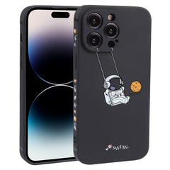 Astronaut Swinging Pattern TPU Phone Case, For iPhone 14 Plus, For iPhone 14, For iPhone 14 Pro, For iPhone 14 Pro Max, For iPhone SE 2022 / SE 2020 / 8 / 7, For iPhone 13 Pro Max, For iPhone 13 Pro, For iPhone 13, For iPhone 13 mini, For iPhone 12