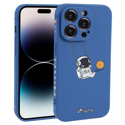 Astronaut Swinging Pattern TPU Phone Case, For iPhone 14 Plus, For iPhone 14, For iPhone 14 Pro, For iPhone 14 Pro Max, For iPhone SE 2022 / SE 2020 / 8 / 7, For iPhone 13 Pro Max, For iPhone 13 Pro, For iPhone 13