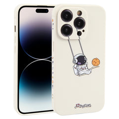 Astronaut Swinging Pattern TPU Phone Case, For iPhone 14 Plus, For iPhone 14, For iPhone 14 Pro, For iPhone 14 Pro Max, For iPhone SE 2022 / SE 2020 / 8 / 7, For iPhone 13 Pro Max, For iPhone 13 Pro, For iPhone 13, For iPhone 13 mini, For iPhone 12