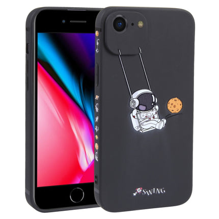Astronaut Swinging Pattern TPU Phone Case, For iPhone 14 Plus, For iPhone 14, For iPhone 14 Pro, For iPhone 14 Pro Max, For iPhone SE 2022 / SE 2020 / 8 / 7, For iPhone 13 Pro Max, For iPhone 13 Pro, For iPhone 13