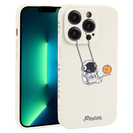 Astronaut Swinging Pattern TPU Phone Case, For iPhone 14 Plus, For iPhone 14, For iPhone 14 Pro, For iPhone 14 Pro Max, For iPhone SE 2022 / SE 2020 / 8 / 7, For iPhone 13 Pro Max, For iPhone 13 Pro, For iPhone 13