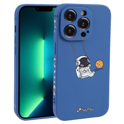 Astronaut Swinging Pattern TPU Phone Case, For iPhone 14 Plus, For iPhone 14, For iPhone 14 Pro, For iPhone 14 Pro Max, For iPhone SE 2022 / SE 2020 / 8 / 7, For iPhone 13 Pro Max, For iPhone 13 Pro, For iPhone 13