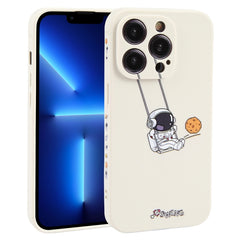 Astronaut Swinging Pattern TPU Phone Case, For iPhone 14 Plus, For iPhone 14, For iPhone 14 Pro, For iPhone 14 Pro Max, For iPhone SE 2022 / SE 2020 / 8 / 7, For iPhone 13 Pro Max, For iPhone 13 Pro, For iPhone 13, For iPhone 13 mini, For iPhone 12