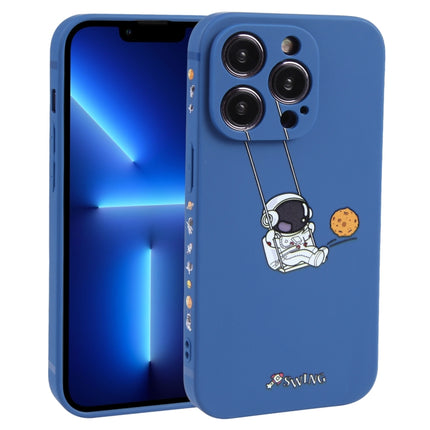 Astronaut Swinging Pattern TPU Phone Case, For iPhone 14 Plus, For iPhone 14, For iPhone 14 Pro, For iPhone 14 Pro Max, For iPhone SE 2022 / SE 2020 / 8 / 7, For iPhone 13 Pro Max, For iPhone 13 Pro, For iPhone 13