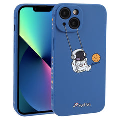 Astronaut Swinging Pattern TPU Phone Case, For iPhone 14 Plus, For iPhone 14, For iPhone 14 Pro, For iPhone 14 Pro Max, For iPhone SE 2022 / SE 2020 / 8 / 7, For iPhone 13 Pro Max, For iPhone 13 Pro, For iPhone 13, For iPhone 13 mini, For iPhone 12