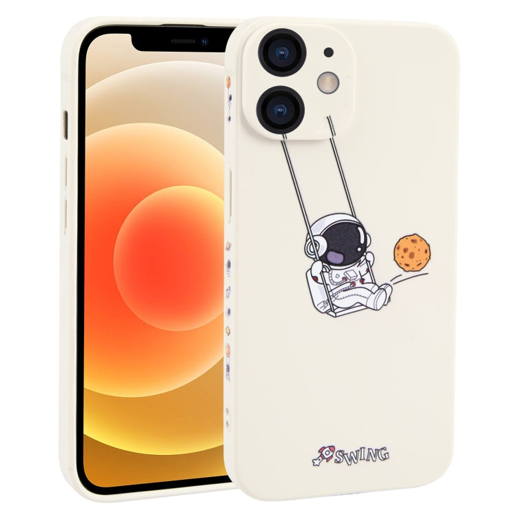 Astronaut Swinging Pattern TPU Phone Case, For iPhone 13 mini, For iPhone 12, For iPhone 12 Pro Max, For iPhone 12 Pro, For iPhone 12 mini, For iPhone 11 Pro Max, For iPhone 11, For iPhone 11 Pro