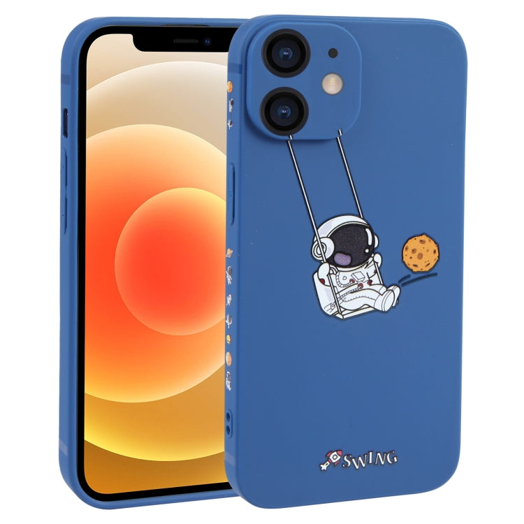 Astronaut Swinging Pattern TPU Phone Case, For iPhone 13 mini, For iPhone 12, For iPhone 12 Pro Max, For iPhone 12 Pro, For iPhone 12 mini, For iPhone 11 Pro Max, For iPhone 11, For iPhone 11 Pro
