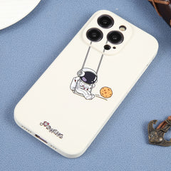 Astronaut Swinging Pattern TPU Phone Case, For iPhone 12 Pro Max, For iPhone 12 Pro, For iPhone 12 mini, For iPhone 11 Pro Max, For iPhone 11, For iPhone 11 Pro, For iPhone XS / X, For iPhone XR, For iPhone XS Max, For iPhone 8 Plus / 7 Plus