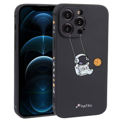 Astronaut Swinging Pattern TPU Phone Case, For iPhone 12 Pro Max, For iPhone 12 Pro, For iPhone 12 mini, For iPhone 11 Pro Max, For iPhone 11, For iPhone 11 Pro, For iPhone XS / X, For iPhone XR, For iPhone XS Max, For iPhone 8 Plus / 7 Plus