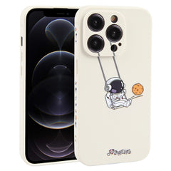 Astronaut Swinging Pattern TPU Phone Case, For iPhone 12 Pro Max, For iPhone 12 Pro, For iPhone 12 mini, For iPhone 11 Pro Max, For iPhone 11, For iPhone 11 Pro, For iPhone XS / X, For iPhone XR, For iPhone XS Max, For iPhone 8 Plus / 7 Plus