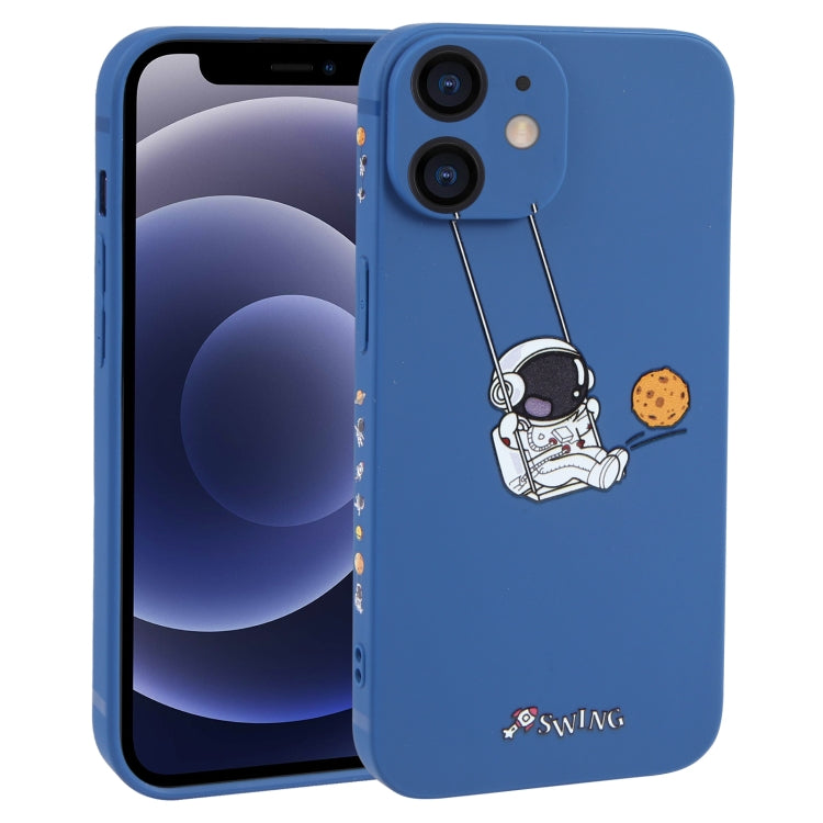 Astronaut Swinging Pattern TPU Phone Case, For iPhone 13 mini, For iPhone 12, For iPhone 12 Pro Max, For iPhone 12 Pro, For iPhone 12 mini, For iPhone 11 Pro Max, For iPhone 11, For iPhone 11 Pro