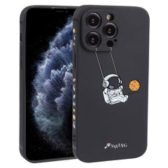 Astronaut Swinging Pattern TPU Phone Case, For iPhone 12 Pro Max, For iPhone 12 Pro, For iPhone 12 mini, For iPhone 11 Pro Max, For iPhone 11, For iPhone 11 Pro, For iPhone XS / X, For iPhone XR, For iPhone XS Max, For iPhone 8 Plus / 7 Plus