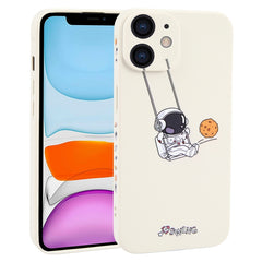 Astronaut Swinging Pattern TPU Phone Case, For iPhone 12 Pro Max, For iPhone 12 Pro, For iPhone 12 mini, For iPhone 11 Pro Max, For iPhone 11, For iPhone 11 Pro, For iPhone XS / X, For iPhone XR, For iPhone XS Max, For iPhone 8 Plus / 7 Plus