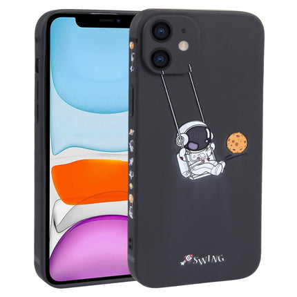 Astronaut Swinging Pattern TPU Phone Case, For iPhone 13 mini, For iPhone 12, For iPhone 12 Pro Max, For iPhone 12 Pro, For iPhone 12 mini, For iPhone 11 Pro Max, For iPhone 11, For iPhone 11 Pro