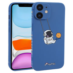 Astronaut Swinging Pattern TPU Phone Case, For iPhone 12 Pro Max, For iPhone 12 Pro, For iPhone 12 mini, For iPhone 11 Pro Max, For iPhone 11, For iPhone 11 Pro, For iPhone XS / X, For iPhone XR, For iPhone XS Max, For iPhone 8 Plus / 7 Plus