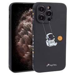 Astronaut Swinging Pattern TPU Phone Case, For iPhone 12 Pro Max, For iPhone 12 Pro, For iPhone 12 mini, For iPhone 11 Pro Max, For iPhone 11, For iPhone 11 Pro, For iPhone XS / X, For iPhone XR, For iPhone XS Max, For iPhone 8 Plus / 7 Plus