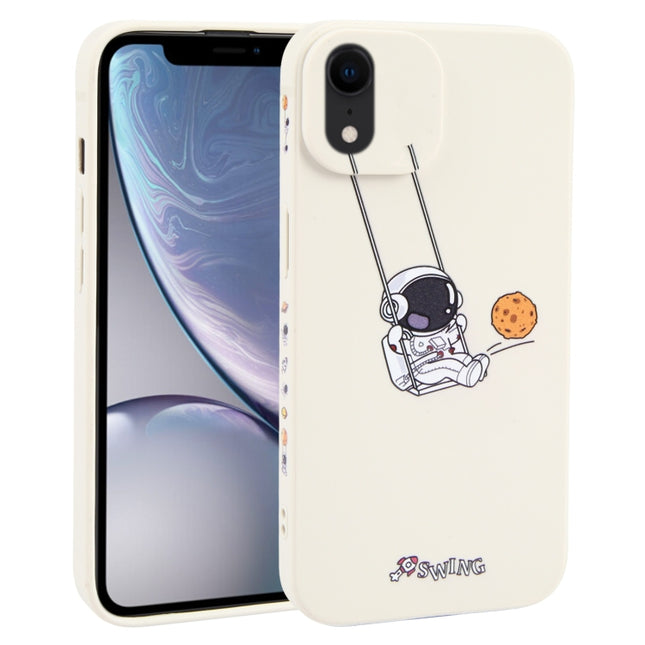 Astronaut Swinging Pattern TPU Phone Case, For iPhone XS / X, For iPhone XR, For iPhone XS Max, For iPhone 8 Plus / 7 Plus