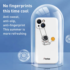 Astronaut Swinging Pattern TPU Phone Case, For iPhone 14 Plus, For iPhone 14, For iPhone 14 Pro, For iPhone 14 Pro Max, For iPhone SE 2022 / SE 2020 / 8 / 7, For iPhone 13 Pro Max, For iPhone 13 Pro, For iPhone 13