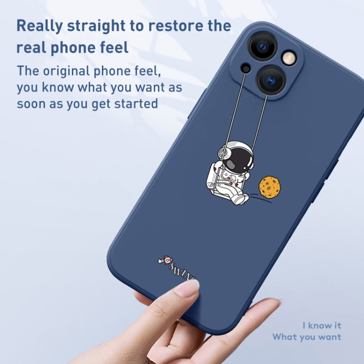 Astronaut Swinging Pattern TPU Phone Case, For iPhone 13 mini, For iPhone 12, For iPhone 12 Pro Max, For iPhone 12 Pro, For iPhone 12 mini, For iPhone 11 Pro Max, For iPhone 11, For iPhone 11 Pro