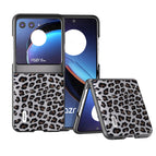 For Motorola Razr 40 Ultra / Silver Leopard