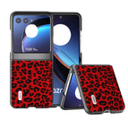For Motorola Razr 40 Ultra / Red Leopard