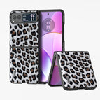 For Motorola Razr 40 / Silver Leopard