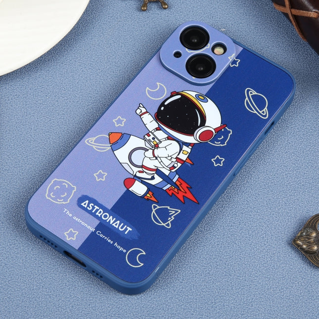 Color Contrast Astronaut Pattern TPU Phone Case, For iPhone 12 mini, For iPhone 11 Pro Max, For iPhone 11, For iPhone 11 Pro, For iPhone XS / X, For iPhone XR, For iPhone XS Max, For iPhone 8 Plus / 7 Plus