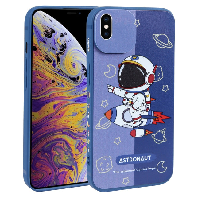 Color Contrast Astronaut Pattern TPU Phone Case, For iPhone 12 mini, For iPhone 11 Pro Max, For iPhone 11, For iPhone 11 Pro, For iPhone XS / X, For iPhone XR, For iPhone XS Max, For iPhone 8 Plus / 7 Plus