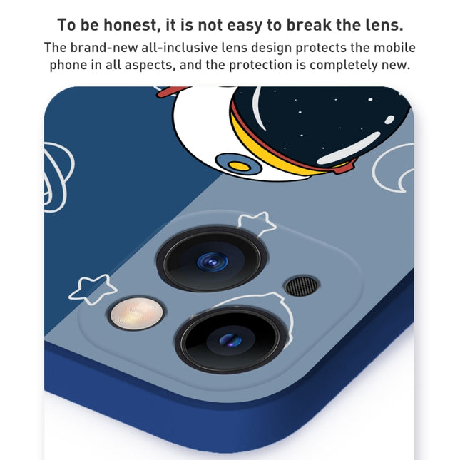 Color Contrast Astronaut Pattern TPU Phone Case, For iPhone 12 mini, For iPhone 11 Pro Max, For iPhone 11, For iPhone 11 Pro, For iPhone XS / X, For iPhone XR, For iPhone XS Max, For iPhone 8 Plus / 7 Plus