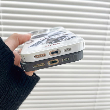 Astronaut Pattern Glossy PC Phone Case, For iPhone 14 Plus, For iPhone 14, For iPhone 14 Pro, For iPhone 14 Pro Max, For iPhone 13 Pro Max, For iPhone 13 Pro, For iPhone 13, For iPhone 12, For iPhone 12 Pro Max, For iPhone 12 Pro, For iPhone 11 Pro Max...