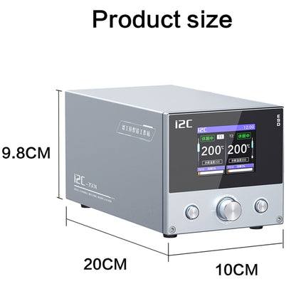 i2C 3SCN Intelligent Double Welding Station with RS100 Base, A Set, B Set