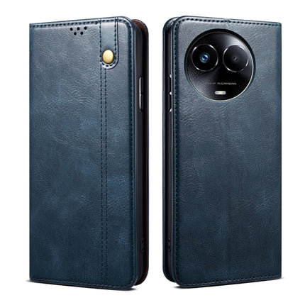 Oil Wax Crazy Horse Texture Leather Phone Case, For Realme GT 6T 5G Global, For Realme GT 6 5G Global, For Realme C63 / C61, For Realme 12 Pro / 12 Pro+, For Realme GT5 Pro, For Realme 11 5G Global / 11x