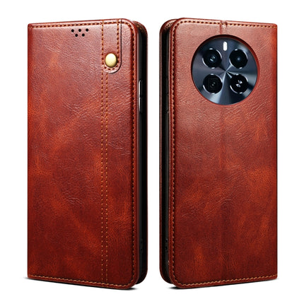 Oil Wax Crazy Horse Texture Leather Phone Case, For Realme GT 6T 5G Global, For Realme GT 6 5G Global, For Realme C63 / C61, For Realme 12 Pro / 12 Pro+, For Realme GT5 Pro, For Realme 11 5G Global / 11x