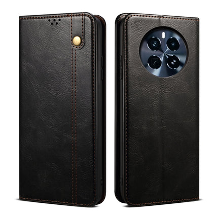 Oil Wax Crazy Horse Texture Leather Phone Case, For Realme GT 6T 5G Global, For Realme GT 6 5G Global, For Realme C63 / C61, For Realme 12 Pro / 12 Pro+, For Realme GT5 Pro, For Realme 11 5G Global / 11x