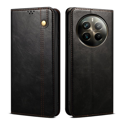 Oil Wax Crazy Horse Texture Leather Phone Case, For Realme GT 6T 5G Global, For Realme GT 6 5G Global, For Realme C63 / C61, For Realme 12 Pro / 12 Pro+, For Realme GT5 Pro, For Realme 11 5G Global / 11x