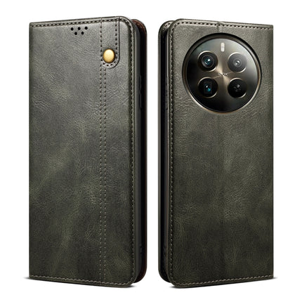Oil Wax Crazy Horse Texture Leather Phone Case, For Realme GT 6T 5G Global, For Realme GT 6 5G Global, For Realme C63 / C61, For Realme 12 Pro / 12 Pro+, For Realme GT5 Pro, For Realme 11 5G Global / 11x