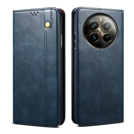 Oil Wax Crazy Horse Texture Leather Phone Case, For Realme GT 6T 5G Global, For Realme GT 6 5G Global, For Realme C63 / C61, For Realme 12 Pro / 12 Pro+, For Realme GT5 Pro, For Realme 11 5G Global / 11x