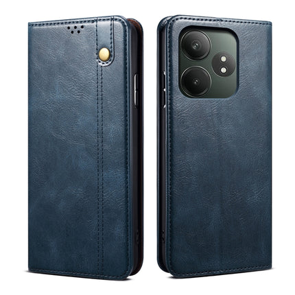 Oil Wax Crazy Horse Texture Leather Phone Case, For Realme GT 6T 5G Global, For Realme GT 6 5G Global, For Realme C63 / C61, For Realme 12 Pro / 12 Pro+, For Realme GT5 Pro, For Realme 11 5G Global / 11x