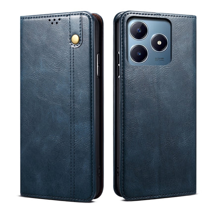 Oil Wax Crazy Horse Texture Leather Phone Case, For Realme GT 6T 5G Global, For Realme GT 6 5G Global, For Realme C63 / C61, For Realme 12 Pro / 12 Pro+, For Realme GT5 Pro, For Realme 11 5G Global / 11x