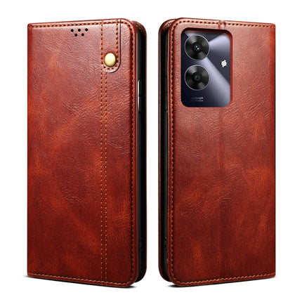 Oil Wax Crazy Horse Texture Leather Phone Case, For Realme 14 5G Global, For Realme P3 Pro, For Realme 14 Pro+ Global, For Realme 14 Pro Global, For Realme Note 60 4G / C61 4G, For Realme 13 Pro 5G Global