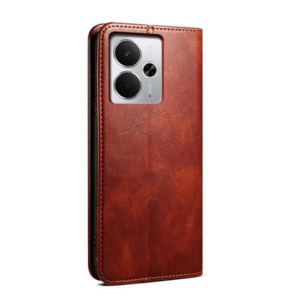 Oil Wax Crazy Horse Texture Leather Phone Case, For Realme 14 5G Global, For Realme P3 Pro, For Realme 14 Pro+ Global, For Realme 14 Pro Global, For Realme Note 60 4G / C61 4G, For Realme 13 Pro 5G Global
