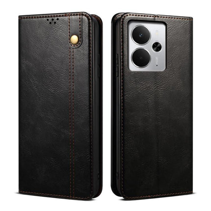 Oil Wax Crazy Horse Texture Leather Phone Case, For Realme 14 5G Global, For Realme P3 Pro, For Realme 14 Pro+ Global, For Realme 14 Pro Global, For Realme Note 60 4G / C61 4G, For Realme 13 Pro 5G Global
