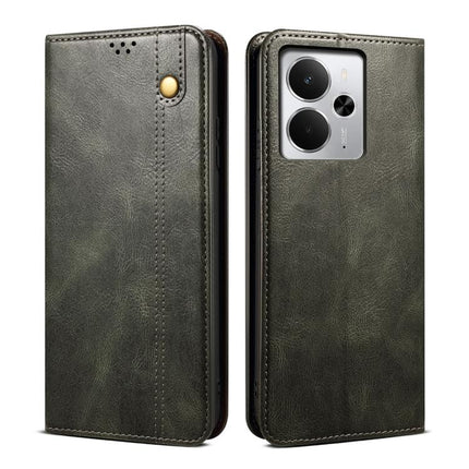 Oil Wax Crazy Horse Texture Leather Phone Case, For Realme 14 5G Global, For Realme P3 Pro, For Realme 14 Pro+ Global, For Realme 14 Pro Global, For Realme Note 60 4G / C61 4G, For Realme 13 Pro 5G Global