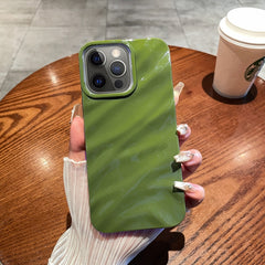 Solid Color Wave Texture TPU Phone Case, For iPhone 12 / 12 Pro, For iPhone 12 Pro Max, For iPhone 11 Pro Max