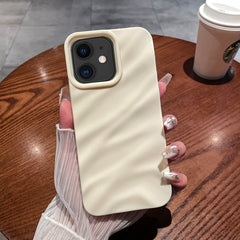 Solid Color Wave Texture TPU Phone Case, For iPhone 12 Pro Max, For iPhone 11 Pro Max, For iPhone 11, For iPhone X / XS