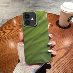 Solid Color Wave Texture TPU Phone Case, For iPhone 12 Pro Max, For iPhone 11 Pro Max, For iPhone 11, For iPhone X / XS