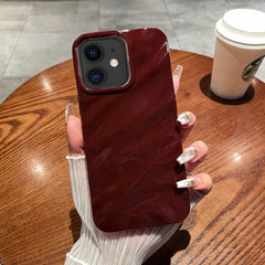 Solid Color Wave Texture TPU Phone Case, For iPhone 12 Pro Max, For iPhone 11 Pro Max, For iPhone 11, For iPhone X / XS