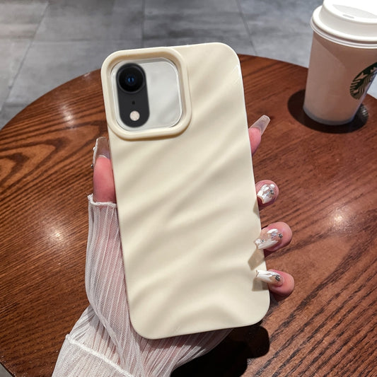 Funda de teléfono de TPU con textura ondulada de color sólido para iPhone XR y iPhone XS Max