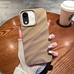 Funda de teléfono de TPU con textura ondulada de color sólido para iPhone XR y iPhone XS Max