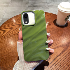 Funda de teléfono de TPU con textura ondulada de color sólido para iPhone XR y iPhone XS Max